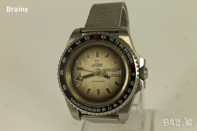 1960's TORMAS Automatic Рядък Швейцарски Дайвърски Часовник