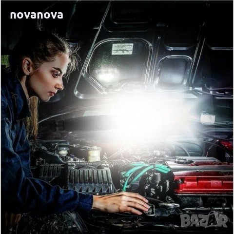  LED РАБОТНА ЛАМПА С МАГНИТ Лед прожектор  фенер 37 см, снимка 7 - Други инструменти - 35441897