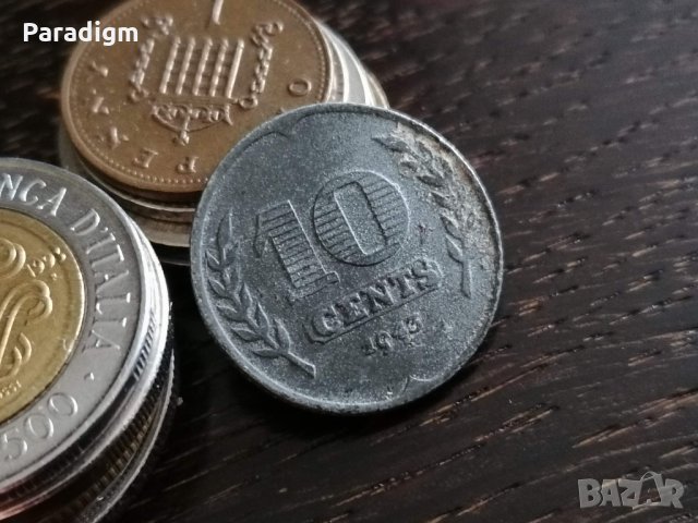 Монета - Нидерландия - 10 цента | 1943г.