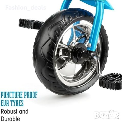 Нов Син велосипед на 3 колела за малки деца 3+ с машина за балончета Момичета Момчета Подарък, снимка 5 - Други - 42268652