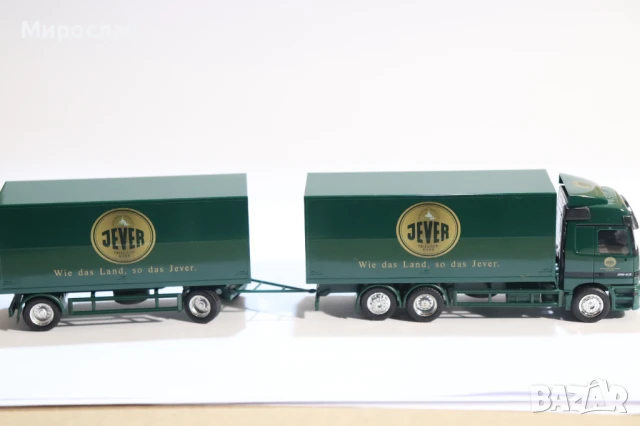 HERPA  H0 1/87 MERCEDES ACTROS ВЛЕКАЧ КАМИОН МОДЕЛ КОЛИЧКА, снимка 6 - Колекции - 50964480