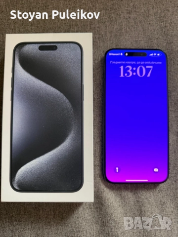 iphone 15 pro max 512 GB с 94 % капацитет на батерията blue titanium