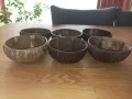 Комплект купички от кокосов орех 6 бр. + подарък, снимка 5