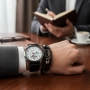 Мъжки часовник с големи цифри и подаръчна гривна – стил и практичност в готов комплект, снимка 6