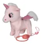 Розов механичен еднорог със светлинен звук и движение S_1217361, снимка 1