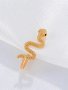 Красива Обеца за Нос в Златисто във Формата на Змия КОД е225, снимка 4