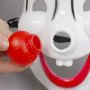 1378 Пластмасова парти маска Клоун с червен нос, снимка 3
