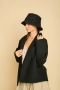 Дамско Вълнено Късо Палто Gabriel coat - Черно, снимка 3