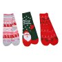 3 чифта Happy Коледни чорапи с Дядо Коледа, 23-34н, снимка 1 - Чорапи - 42763796