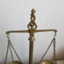 Винтидж бронзова везна, снимка 4