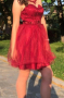 Къса рокля-бордо, снимка 1 - Рокли - 44922437
