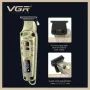 Професионален комплект за подстригване VGR V-642 – Машинка, Тример и Саморъсначка в луксозен златен , снимка 5