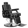 Италиански бръснарски стол Gabbiano Paulo в черен цвят, снимка 1 - Бръснарски столове - 42112349