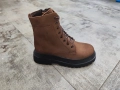 Доставка преди Коледа !Боти от естествена кожа в кафяв цвят /07, снимка 1