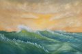 Маслена картина Морско вълнение, снимка 1 - Картини - 31601506