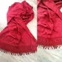 Разкошен Монограмен Шал с Брандово Лого Inspired в Наситено Червен Цвят КОД GU1 , снимка 1