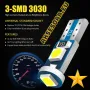 10 бр. малки габаритни крушки за арматурно табло T5 3SMD LED супер ярък 3030 LED вътрешно осветление, снимка 9