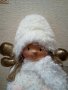 Уникално пухкаво бяло Коледно ангелче.Светещо., снимка 6