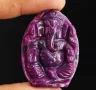 Рубин / Резбован бог Ганеша/Рубин 64 ct. 100% НАТУРАЛЕН , снимка 4