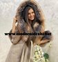 Дамско луксозно палто кашмир вълна и лисица код 86, снимка 1 - Палта, манта - 31829809