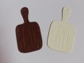Елементи от хартия кухненска дъска и ренде 4 бр скрапбук декорация , снимка 2