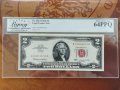 2 долара от 1963 г. сертифицирана банкнота 64 РРQ