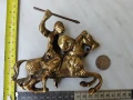 Бронзова фигура,конник,войник,аскер,бронз,ездач, снимка 4