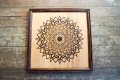 Мандала картина пирография, снимка 3