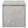 vidaXL Кутия с чекмедже, бетонно сива, 40,5x40x40 см, инженерно дърво, снимка 7