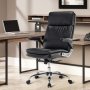 Ергономичен офис стол с мека седалка и облегалка 3287-BK, снимка 1 - Столове - 35096366