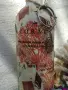 Декоративна стъклена бутилка с морски мотиви, снимка 3
