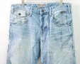 JACK & JONES STAN Osaka Оригинални Дънки Джинси Светлосини 32х32 (48-M), снимка 5
