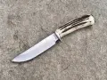 Красив ловен нож Boker с дръжка от еленски рог. (005), снимка 1