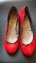  Червени балеринки, снимка 1 - Дамски ежедневни обувки - 21453147