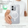 IMAK Магнитен Калъф за Honor 600 Lite 5G - TPU, Airbag, Прозрачен, снимка 3