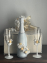 Сватбени чаши, снимка 1 - Сватбени аксесоари - 44186640