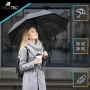 Автоматичен чадър 110 см - голям, сгъваем, ветроустойчив със защитен калъф, снимка 4