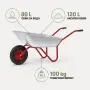 Поцинкована количка 80/100 L, 100 кг, снимка 3