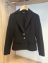 Черно вталено сако Стилна жена, размер XS/S, снимка 1 - Сака - 44715006