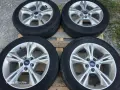 Лети джанти 16ки 5х108 Ford + летни гуми 205/55/16 Barum, снимка 2