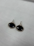 Сребърни обеци с черен оникс. №7766, снимка 1