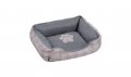 Легло за кучета правоъгълно, сиво , снимка 1 - Стоки за кучета - 30832452
