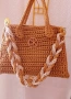 Елегантна дамска чанта -ръчно плетиво , снимка 4