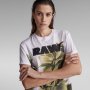ДАМСКА ТЕНИСКА – G-STAR RAW LASH FEM FLOWER PHOTO GRAPHIC TOP; размери: S, снимка 2