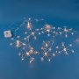 Коледни лампички LED Завеса със снежинки, Топло бяло, 147 LED, снимка 3
