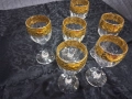 Сервиз с позлата( за аперитив/ракия), снимка 7