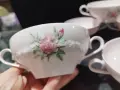 Стар немски порцелан розов фин порцелан купички , снимка 12