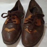 Дамски обувки от естествена кожа  с връвки номер 40, снимка 2 - Дамски ежедневни обувки - 42366282