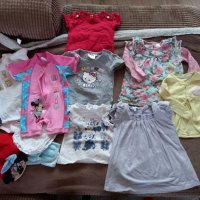 Лот бебешки летни дрешки, бански, шапки, блузки,рокличка - 6-9 месеца, 74 размер , снимка 1 - Бебешки бански - 37417079