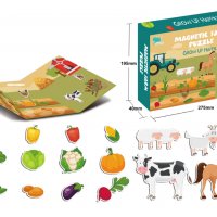 Ферма - игра с магнити на животни и зеленчуци, снимка 5 - Образователни игри - 38483608